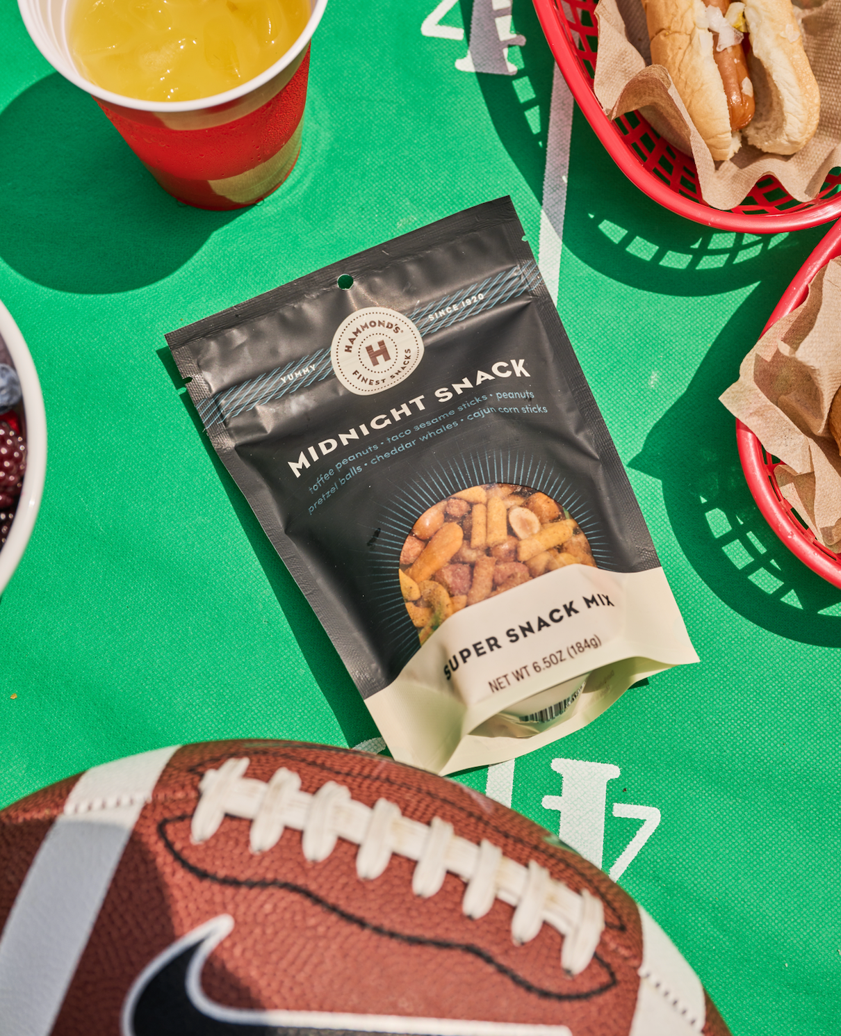 Midnight Snack Mix Football Photo