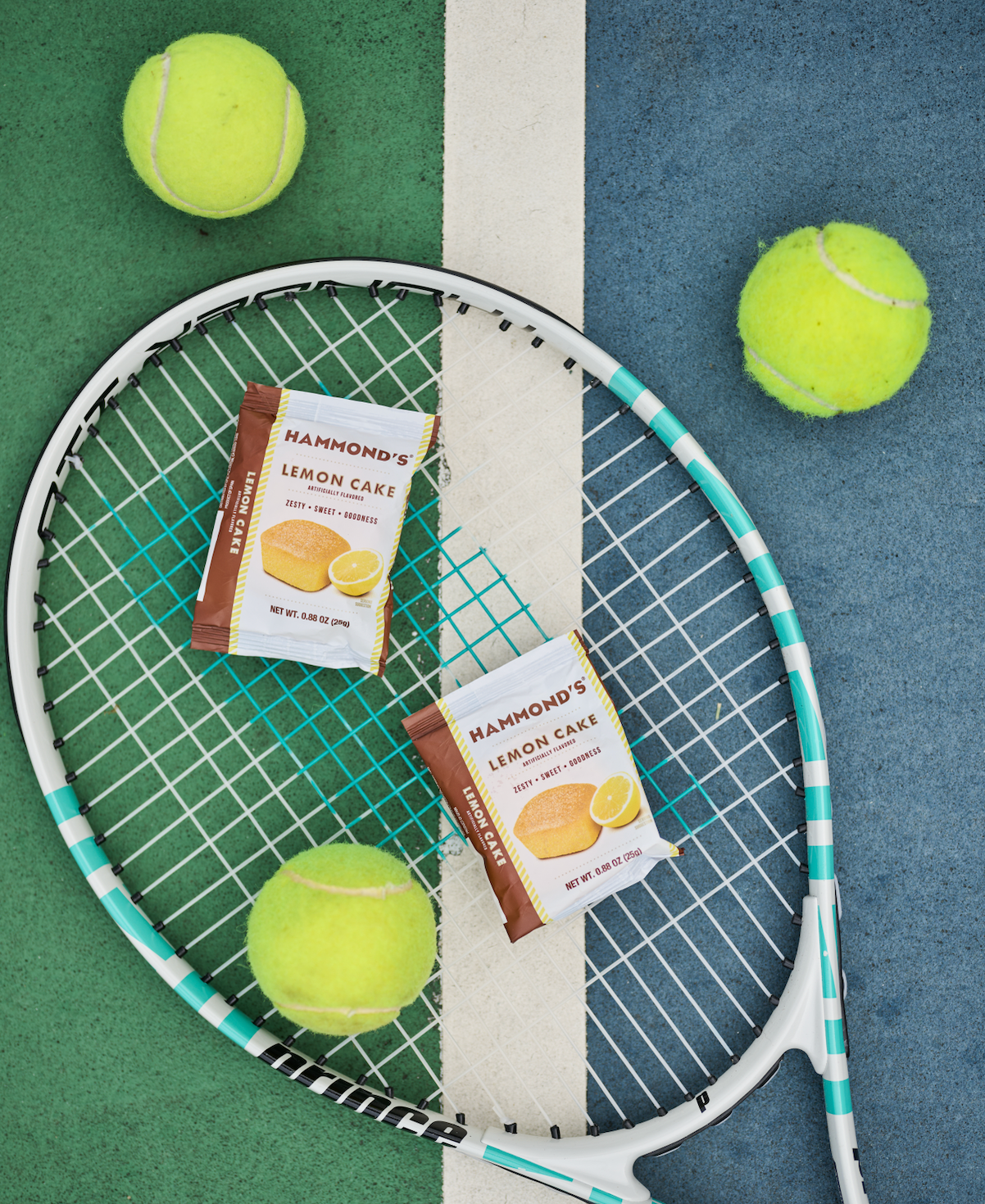 Hammond's Lemon Cake with Tennis Racket