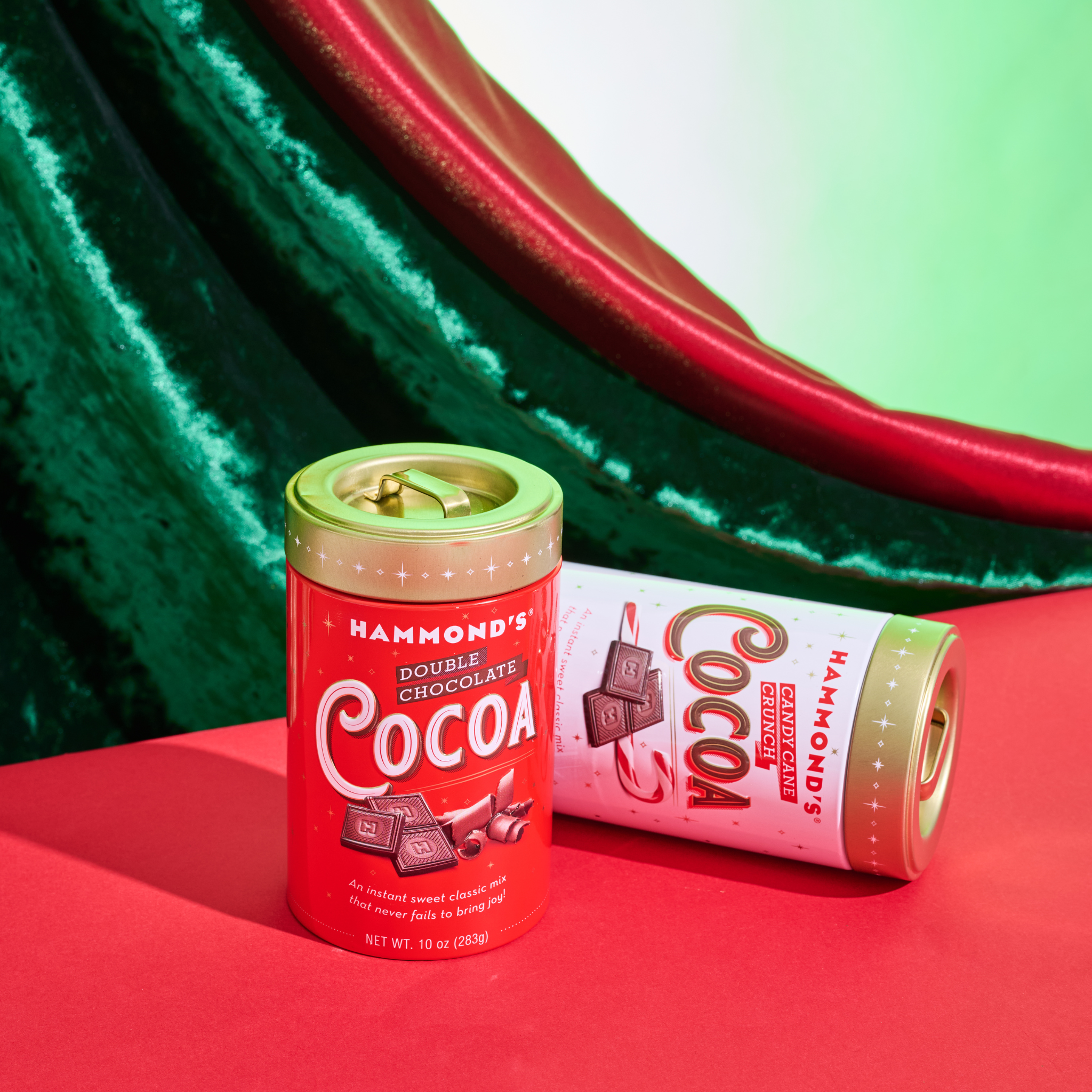 douvle chocolate cocoa with velvety backdrop
