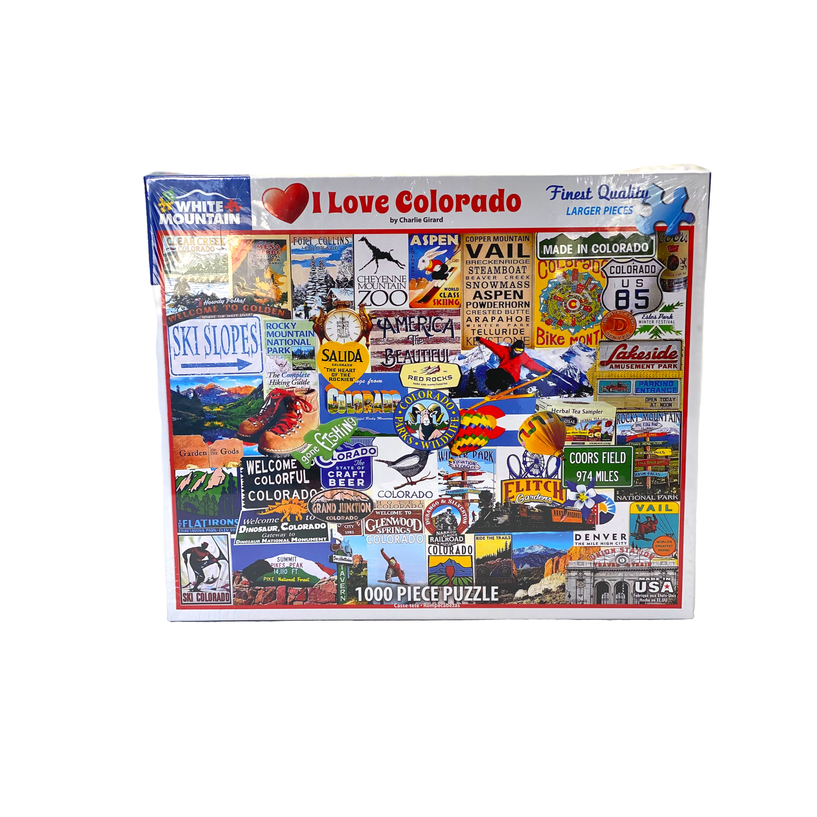 1000 Piece Puzzle-I love Colorado