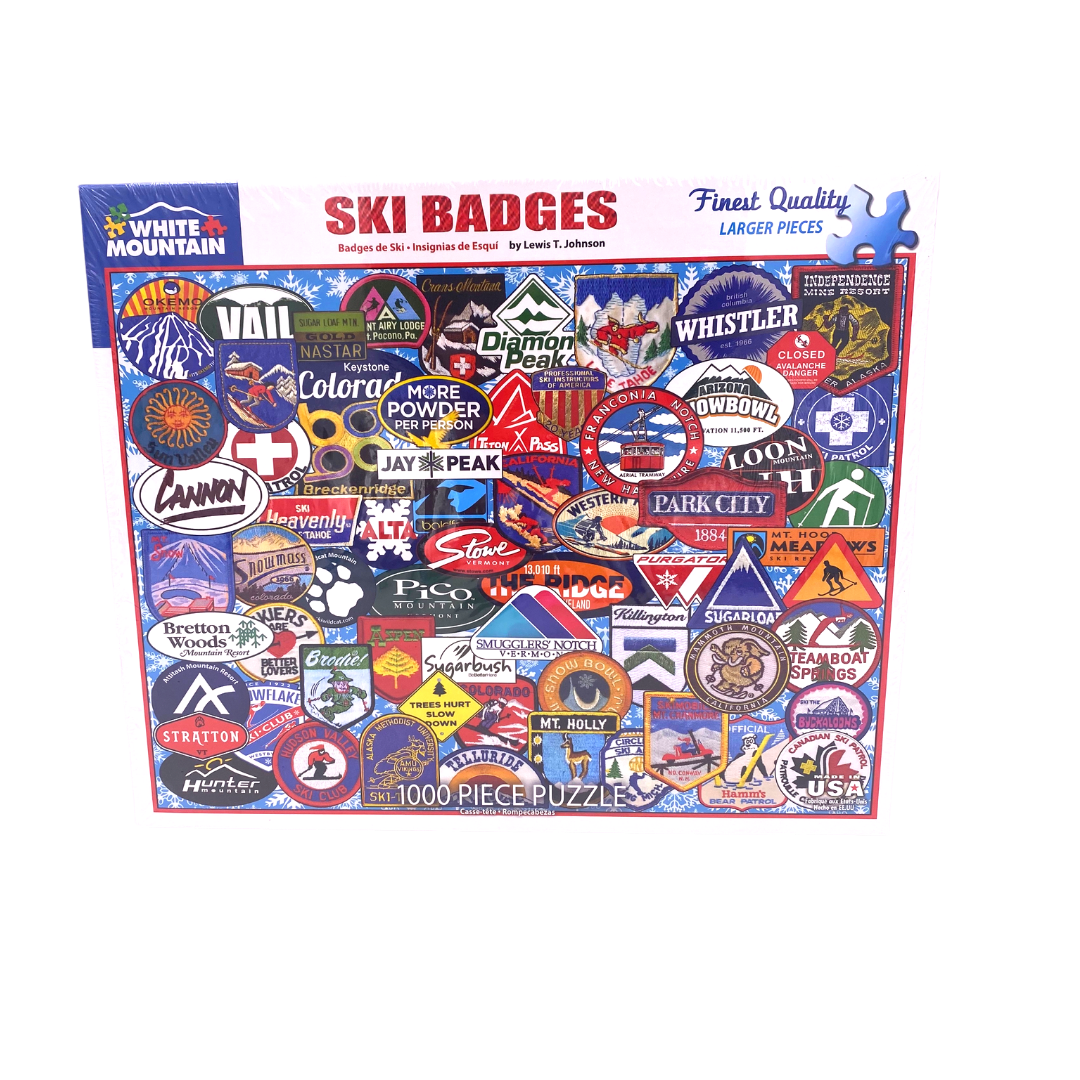 1000 Piece Puzzle-Ski badges