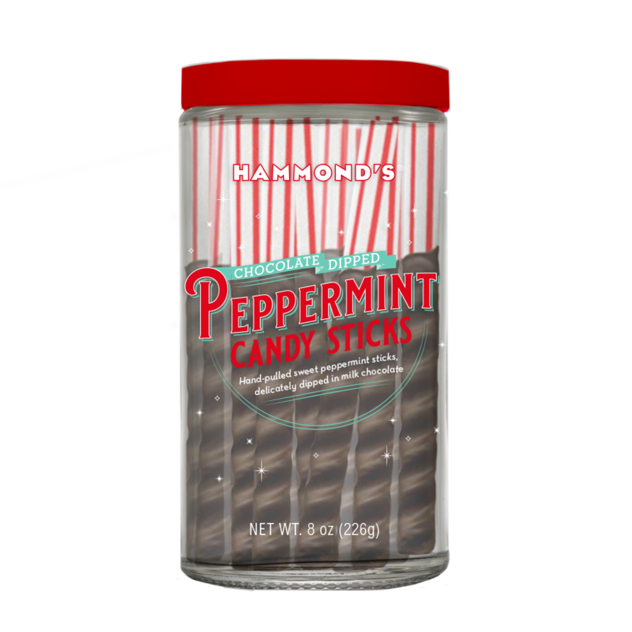 Chocolate-Dipped Peppermint Sticks