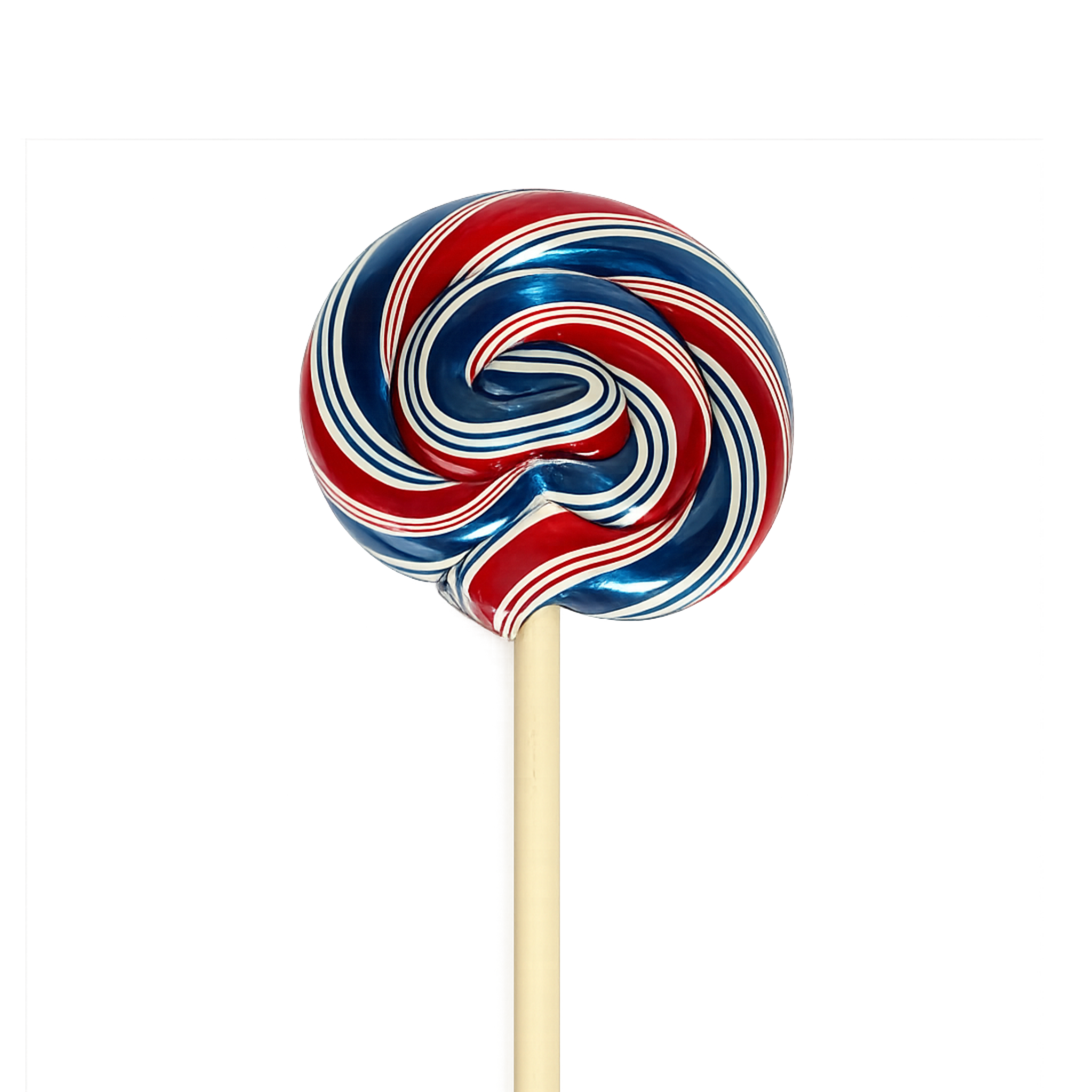 1 oz red white and blue pop on white background