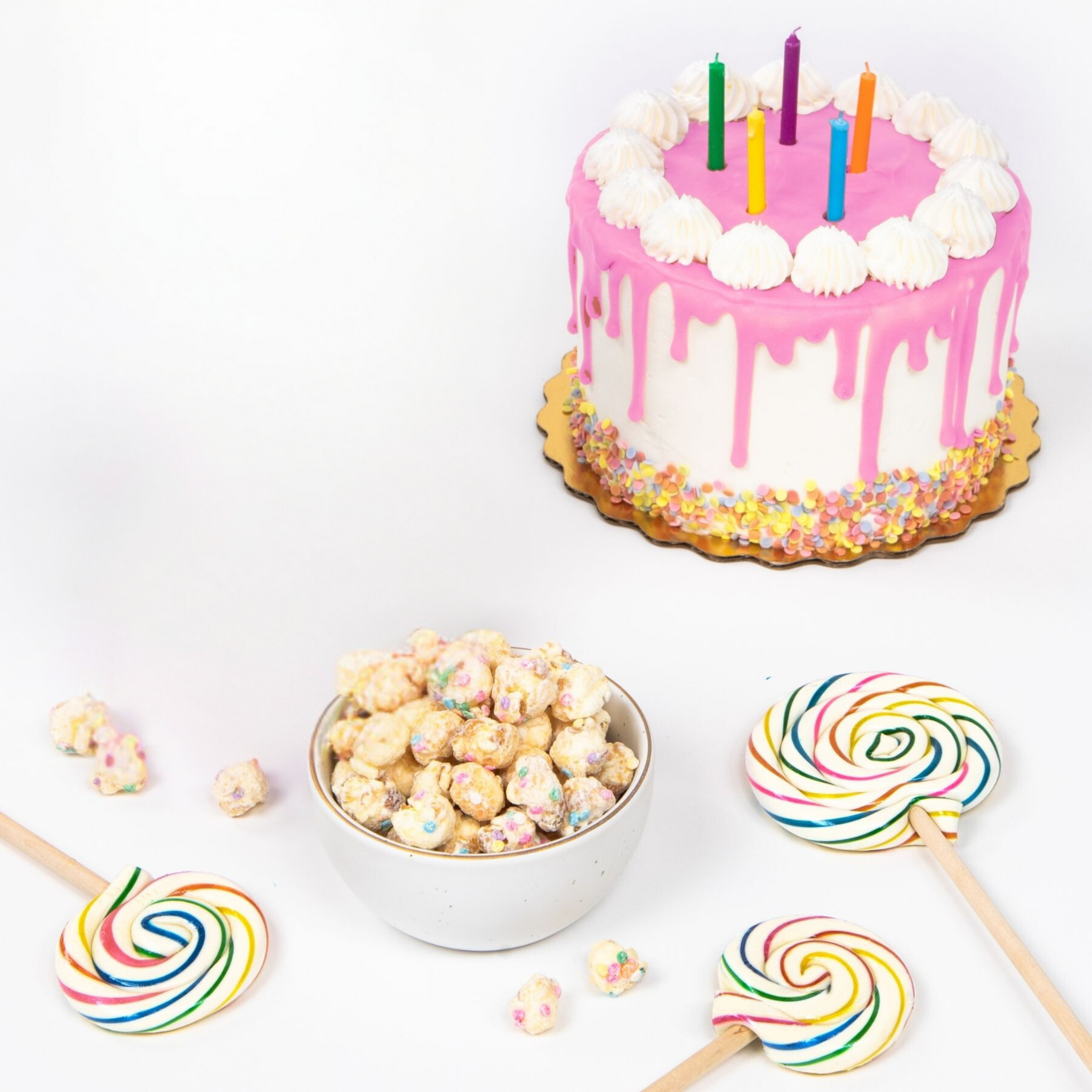 Birthday Cake Lollipops