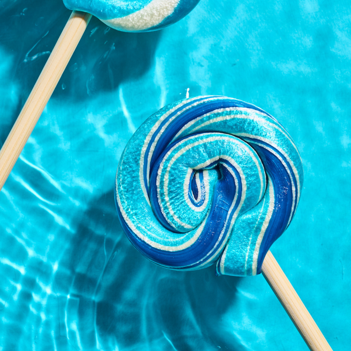 Large Blue Raspberry Lollipop Hammond's Candies Blue Raspberry Lollipop