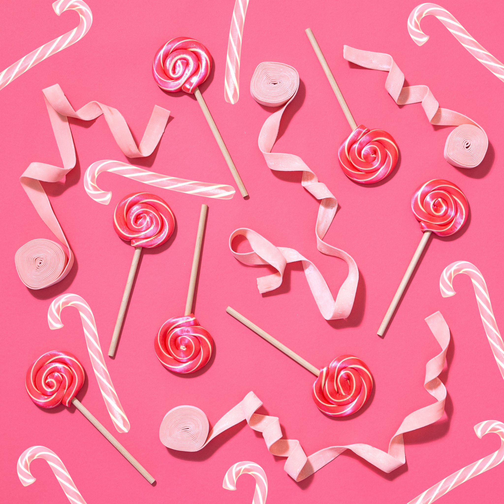 Bubble Gum Candy Canes