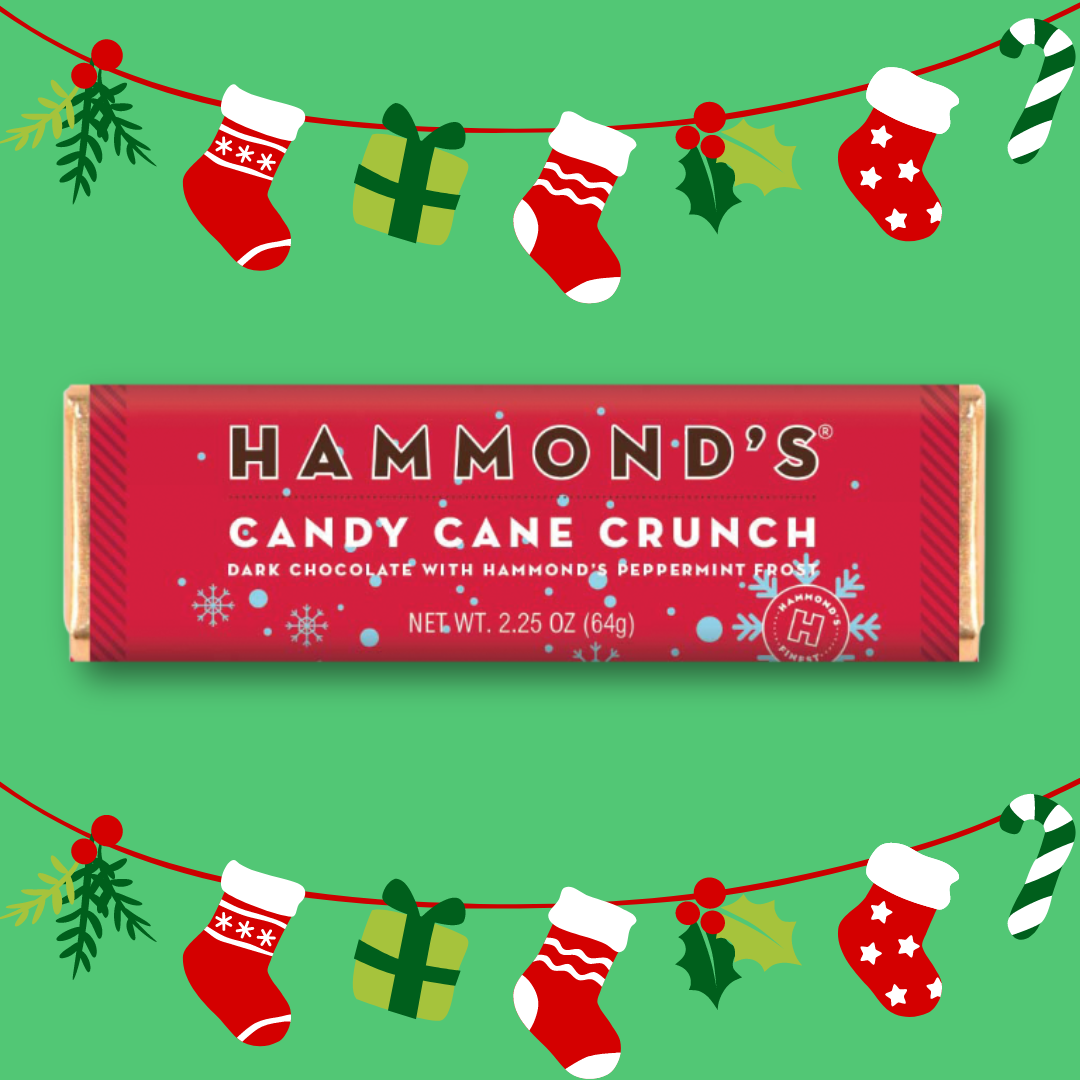Christmas in July Candy Cane Crunch Chocolate Bar