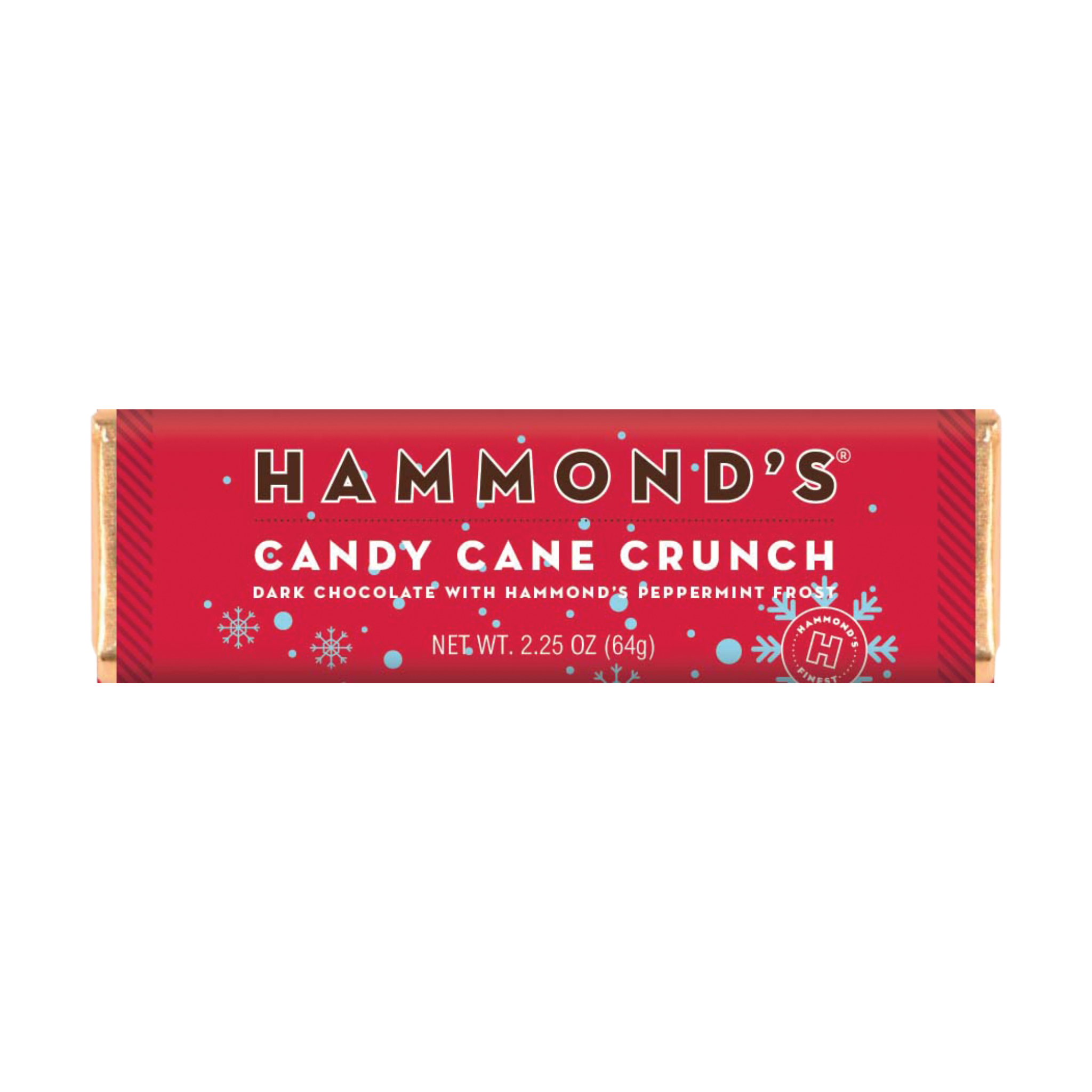 Candy Cane Crunch Chocolate Bars