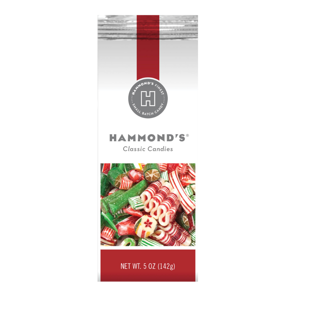 Hammond's Candies Art Fruits Candy Mason Jar 11oz