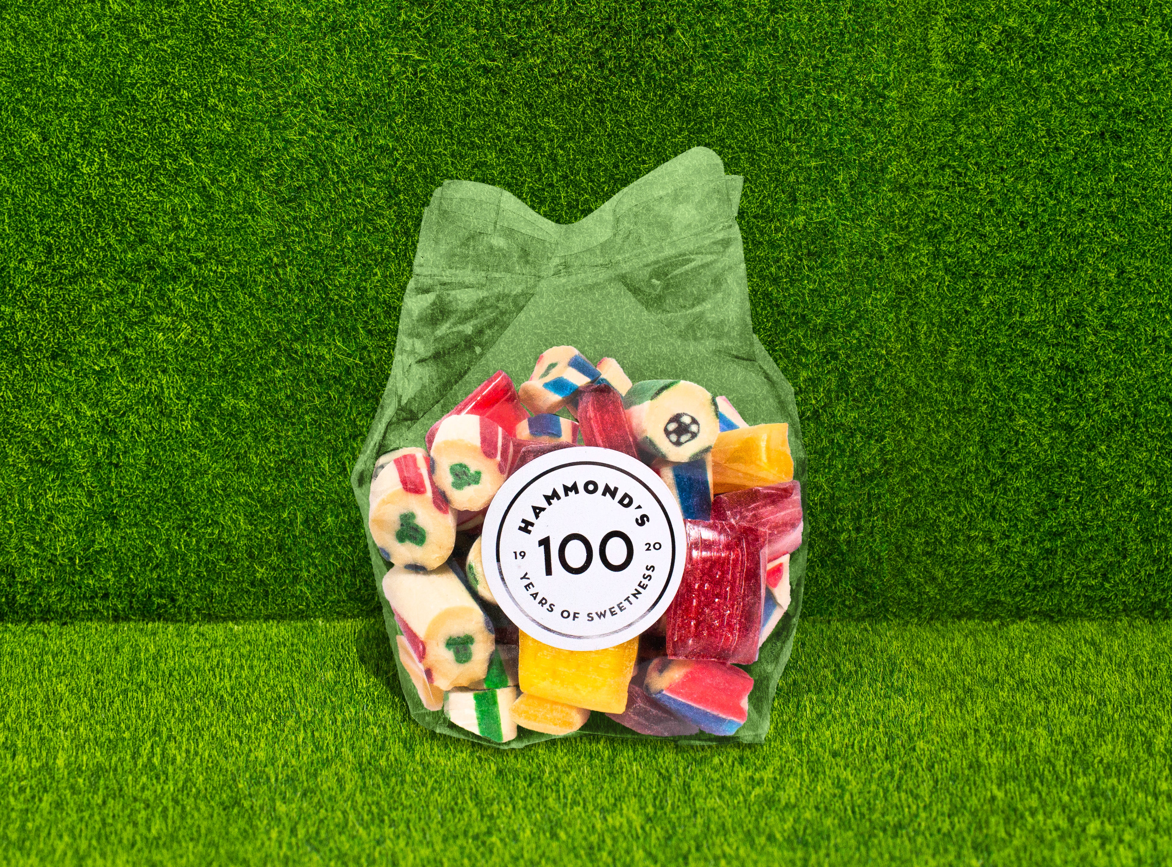 Hammond's Match Day Mix Soccer Art Candy on turf background