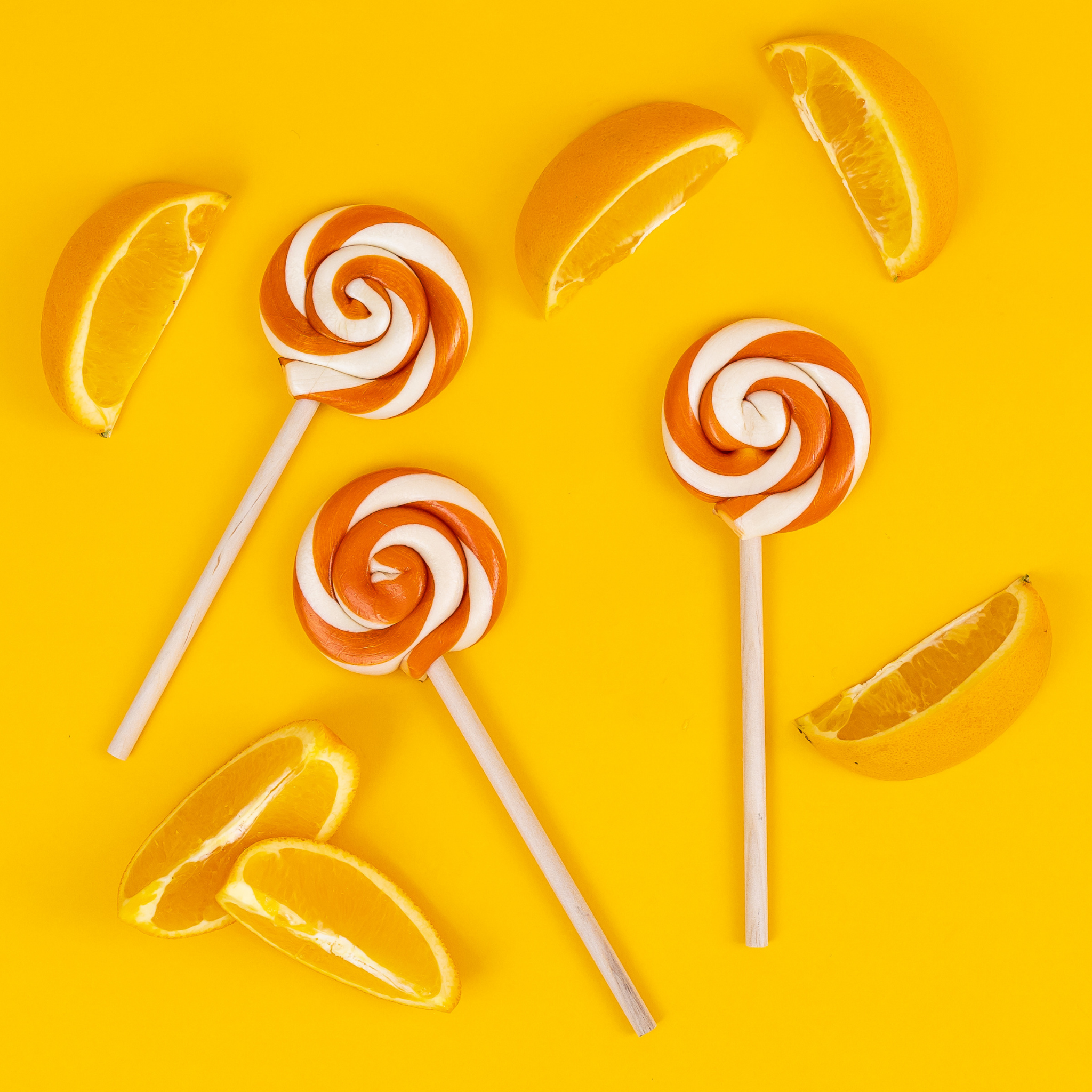 Organic Orange Lollipops