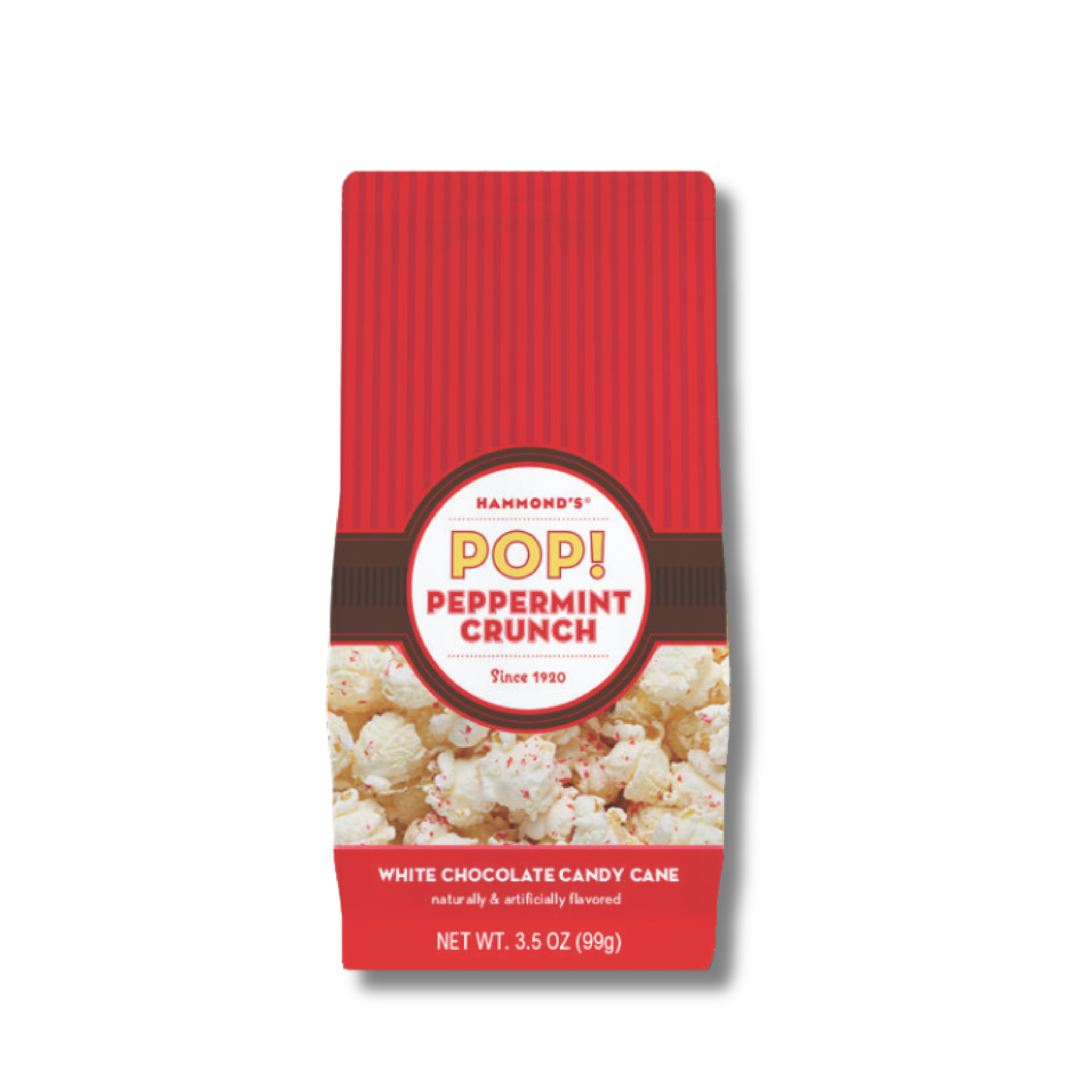 White Chocolate Peppermint Crunch Popcorn