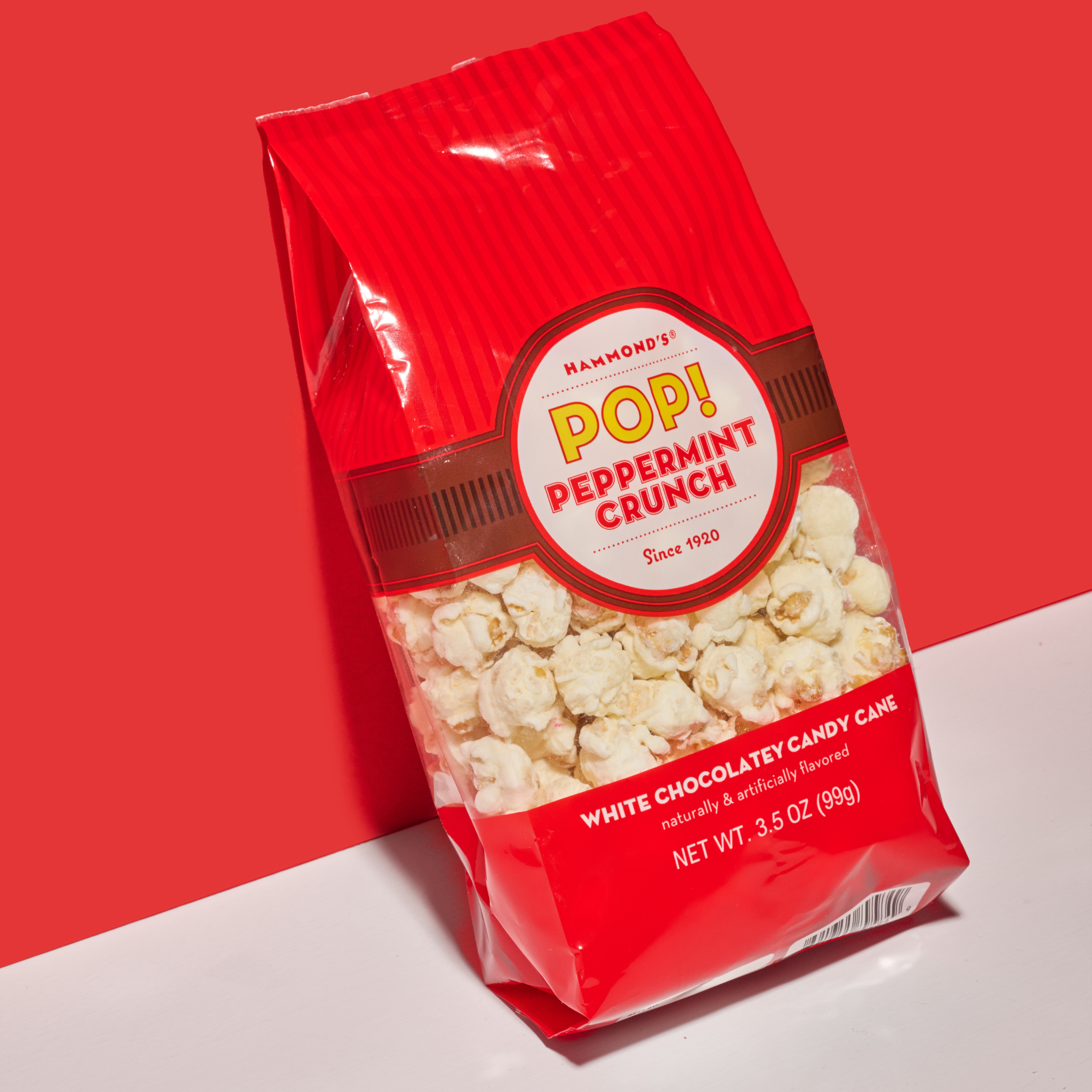 White Chocolate Peppermint Crunch Popcorn