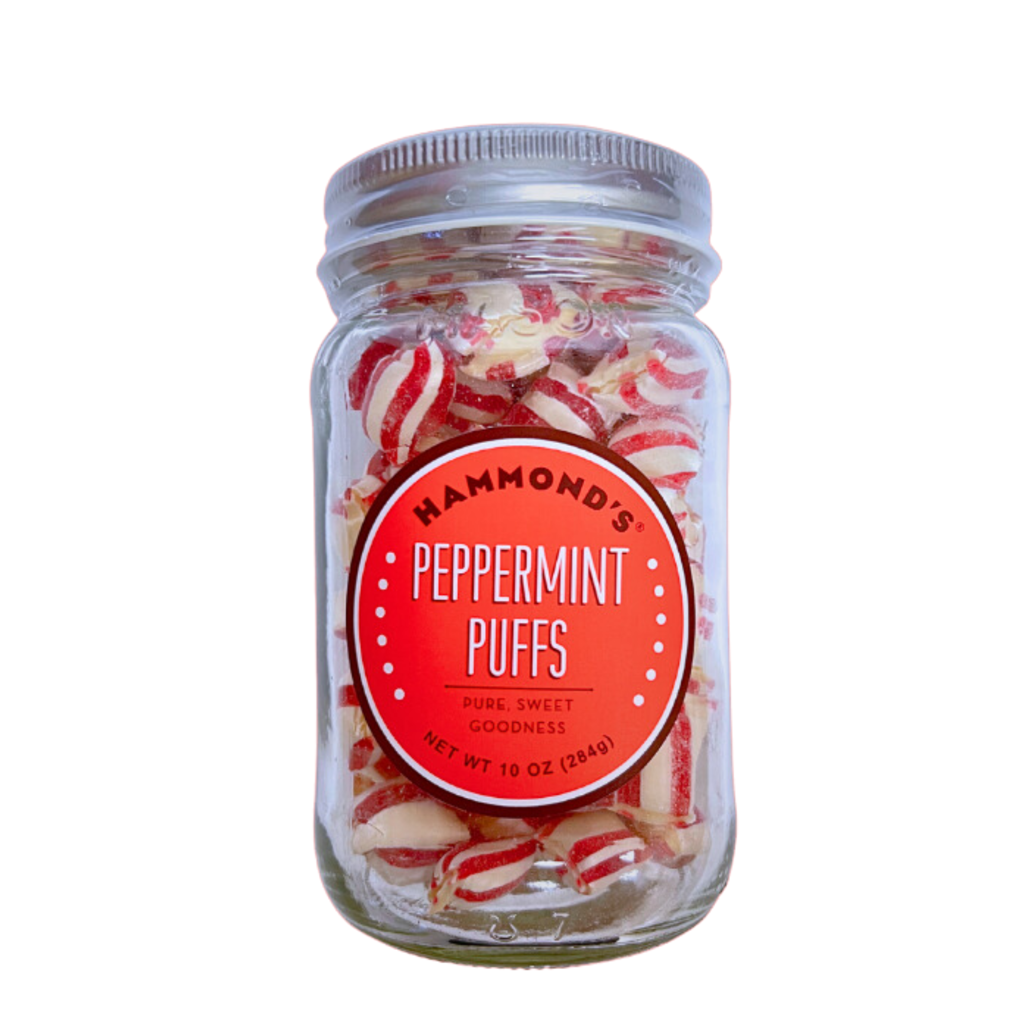 Natural Peppermint Puffs Jar