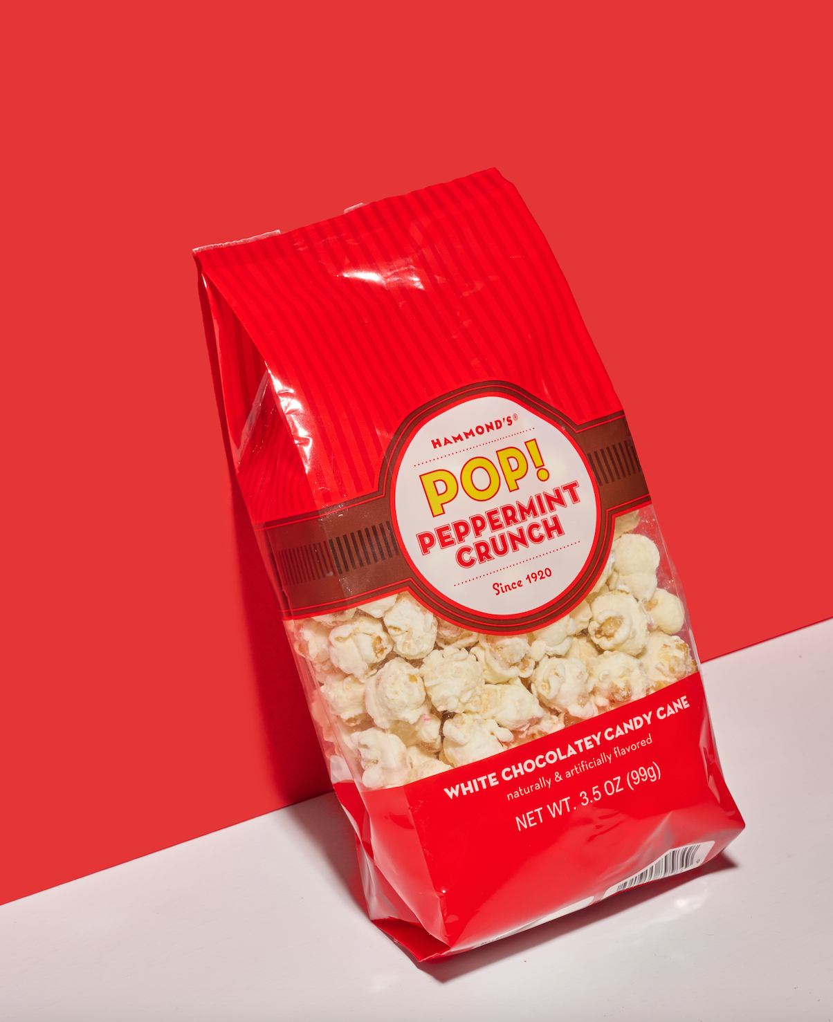 Hammond's Peppermint Crunch Popcorn
