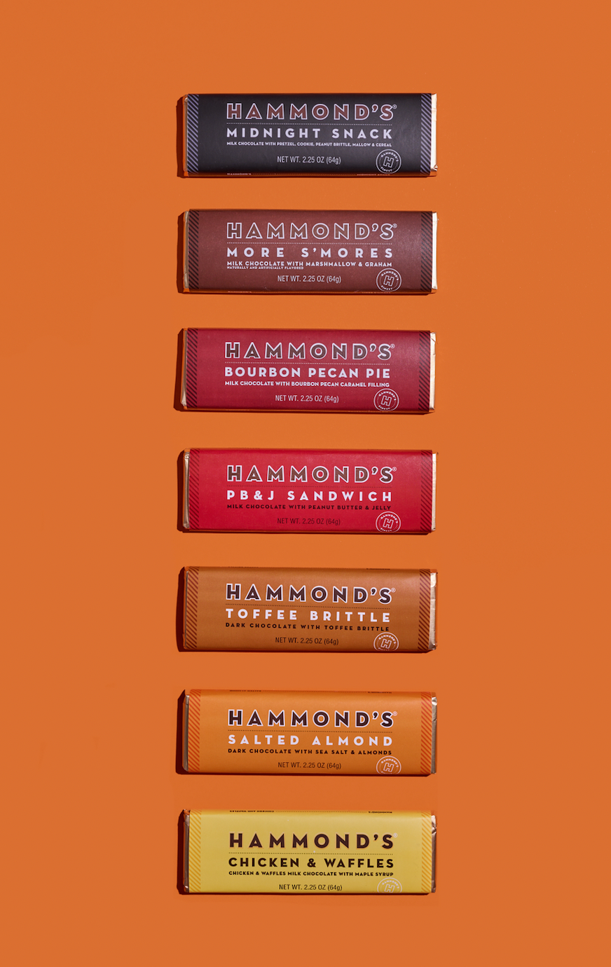 Hammond's Salted Almond Chocolate Bar with others