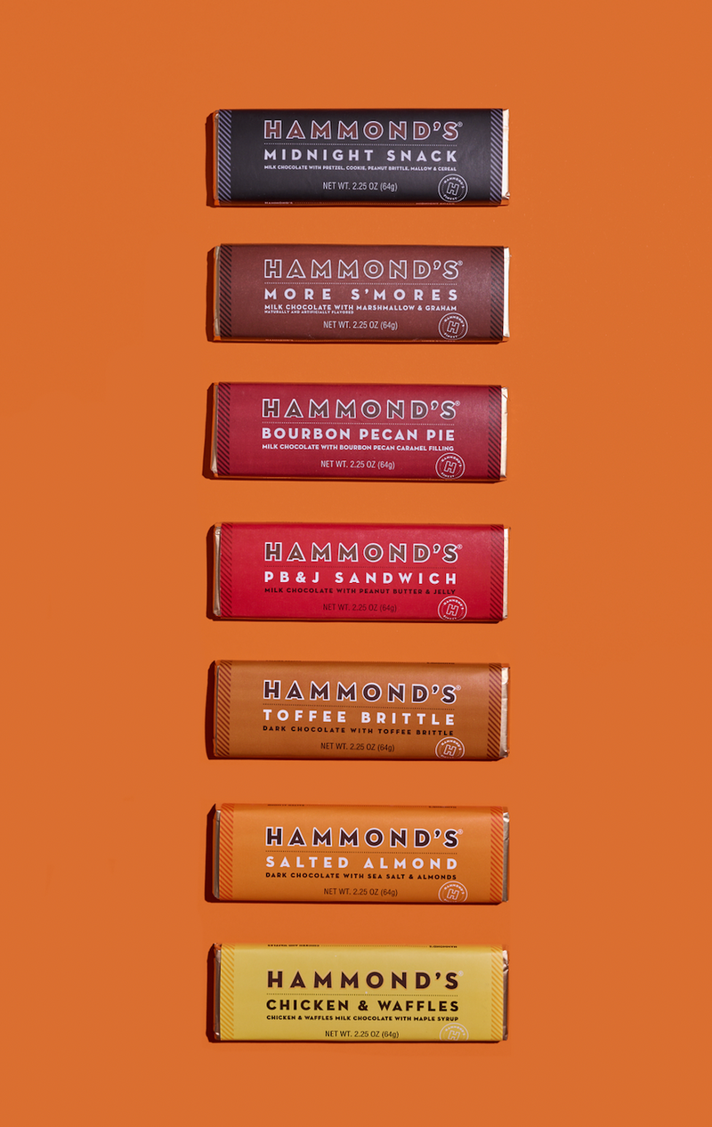 Hammond's Salted Almond Chocolate Bar with others