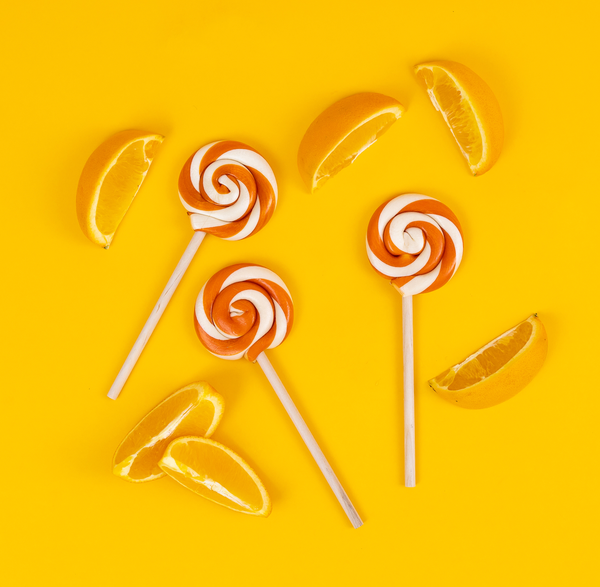Hammond's Organic Orange lollipops with Orange Slices