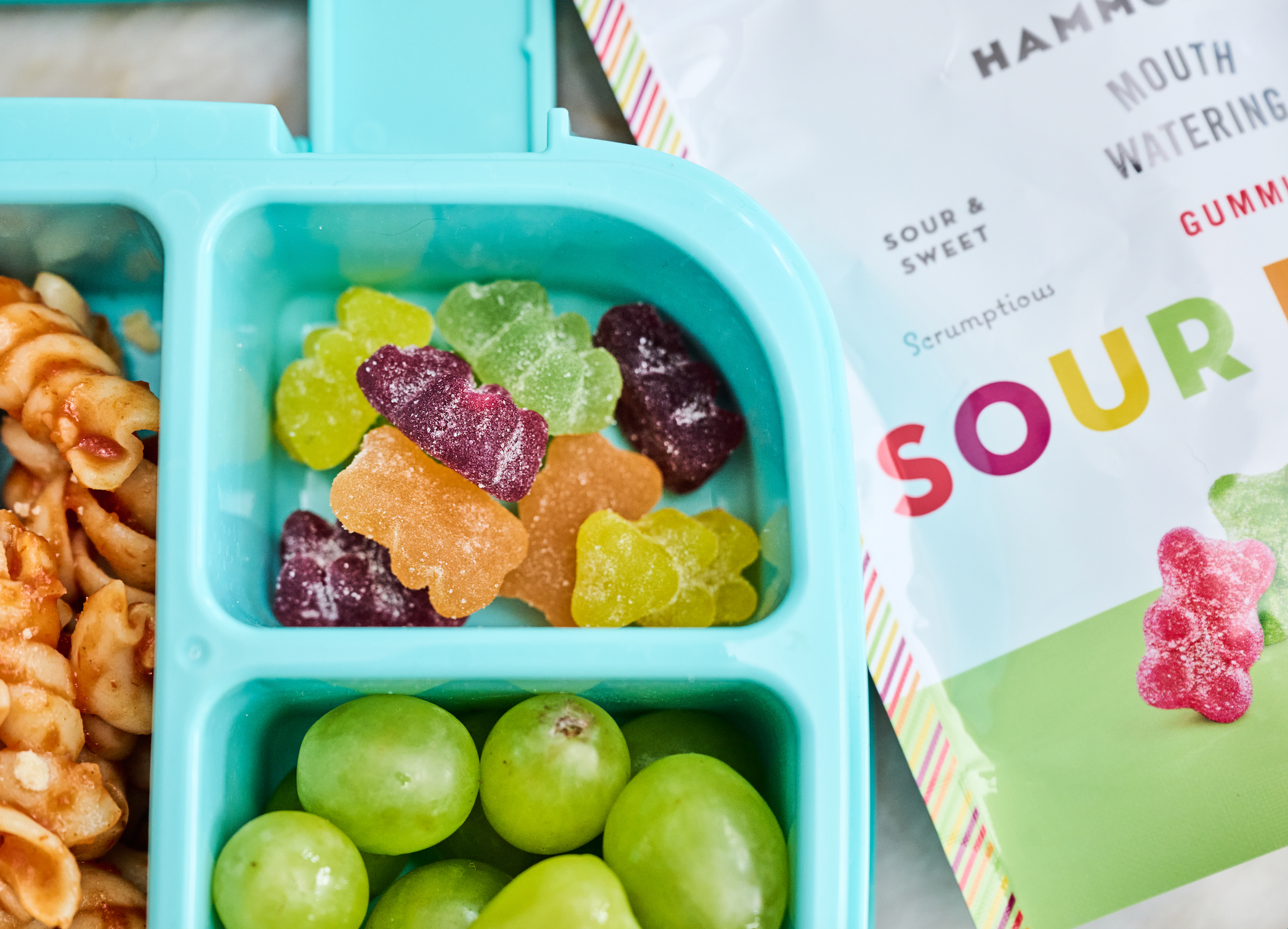 Sour Bears in Lunch Box