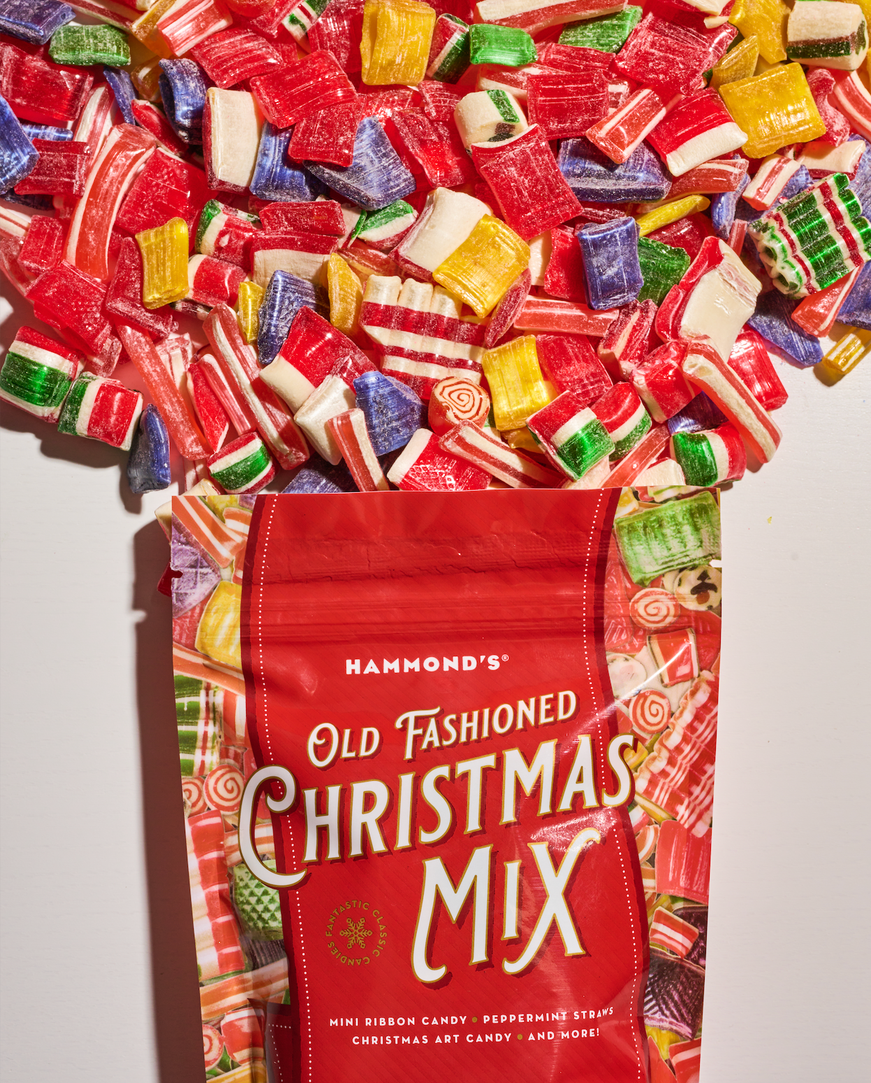 Hammond's Chocolate Filled Christmas Candy Straw Mix - Golden Gait
