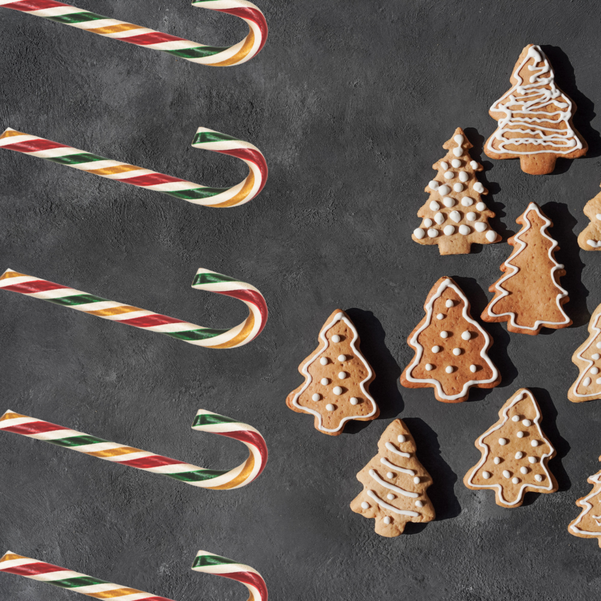 Cookie Candy Canes Filled with Frosting