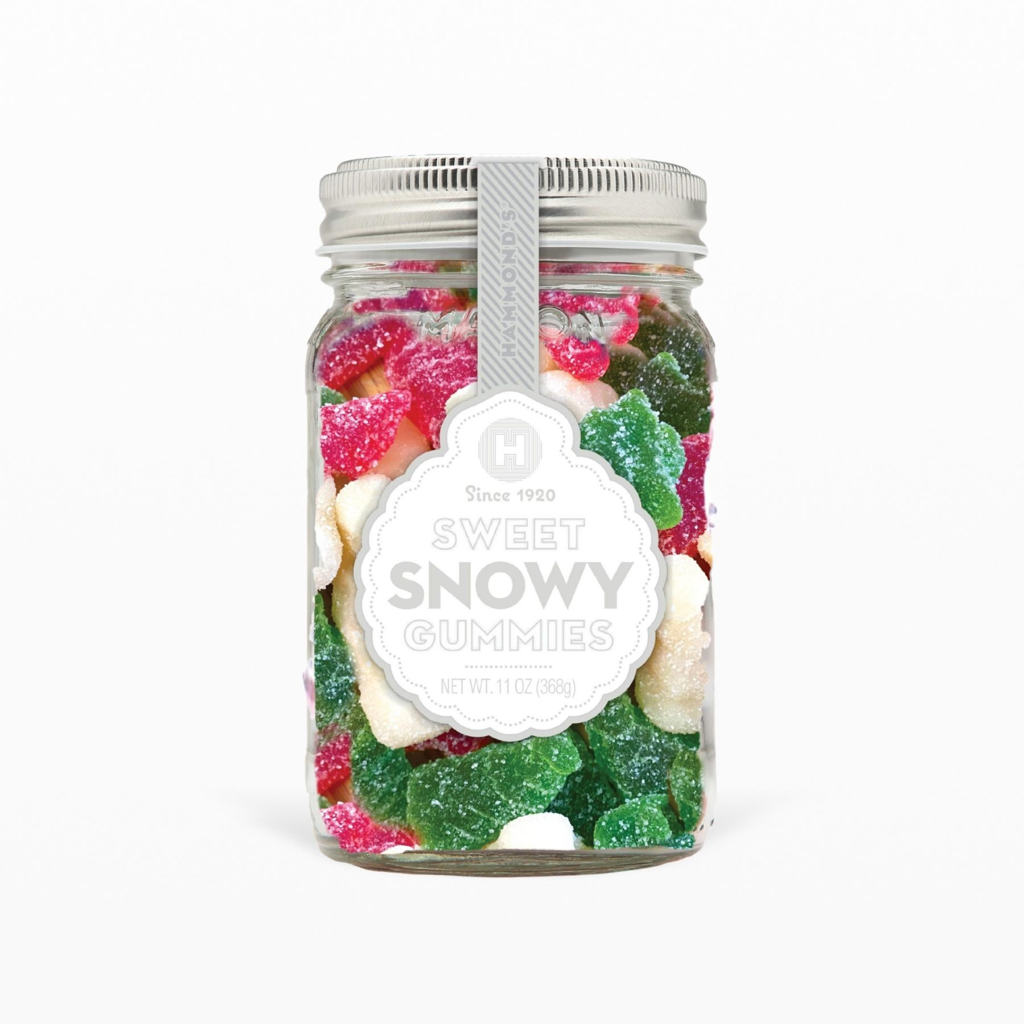 Sweet Snowy Gummies Mason Jar