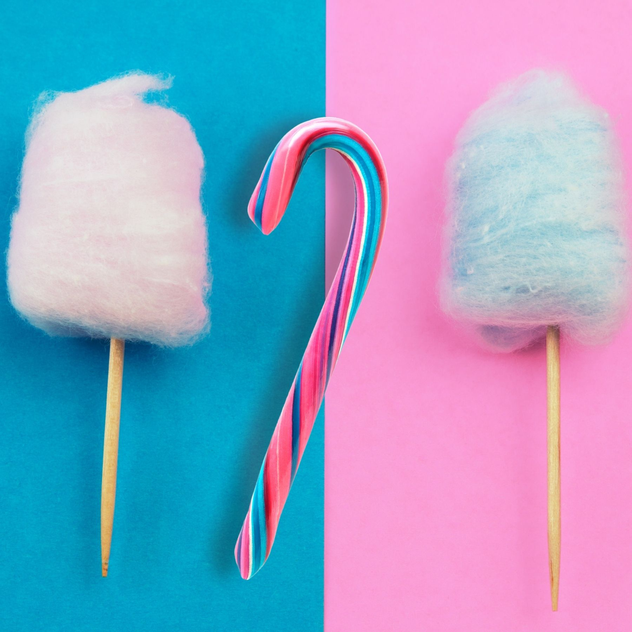 Tie Dye Cotton Candy Candy Canes