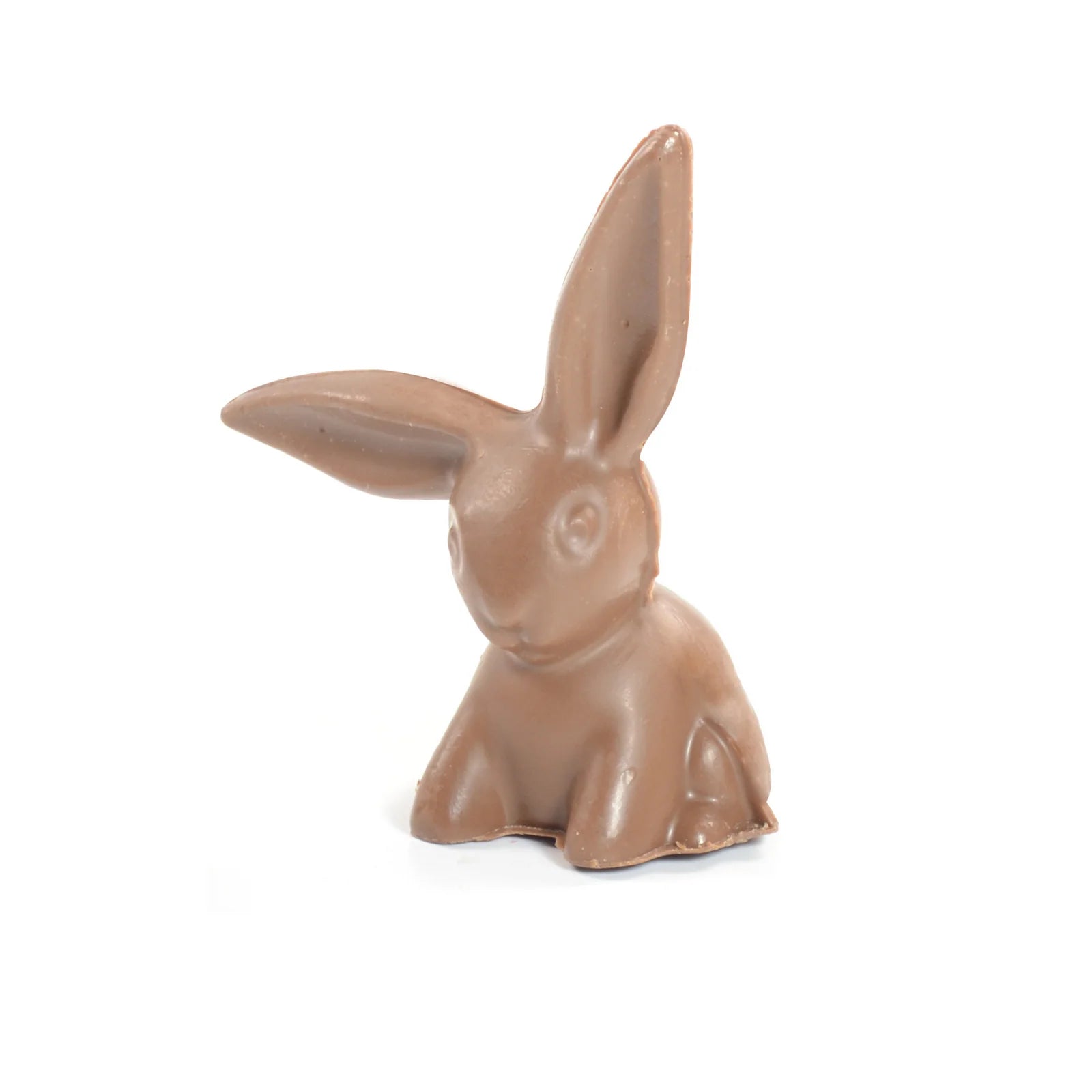 Chocolate rabbit on a white background