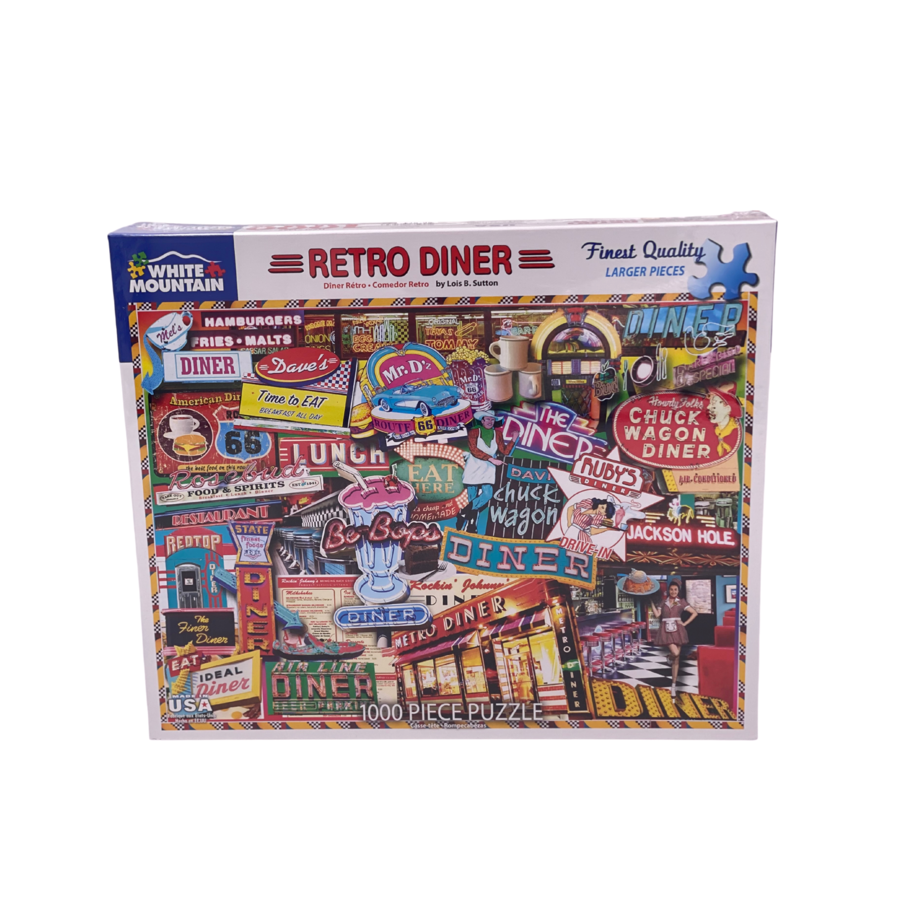 1000 Piece Puzzle-retro diner