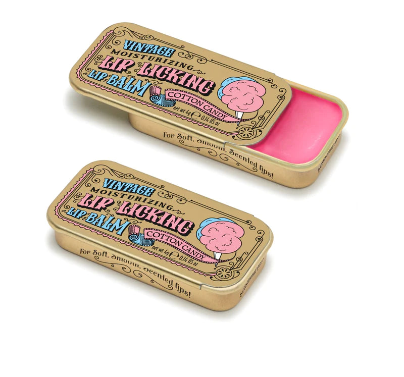 Cotton Candy Lip Balm Open and Closed