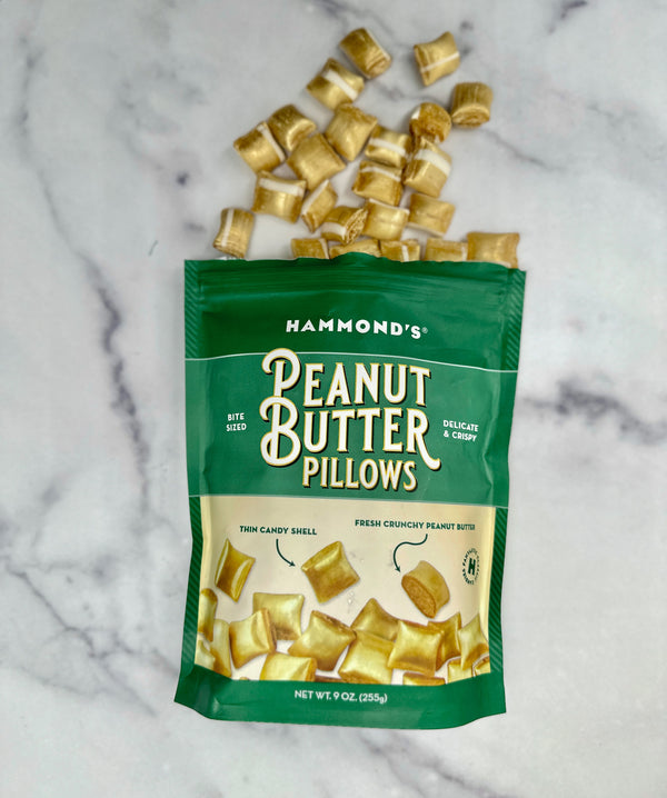 Peanut Butter Pillows being poured out of bag 