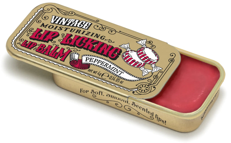 Vintage Peppermint Lip Balm Open