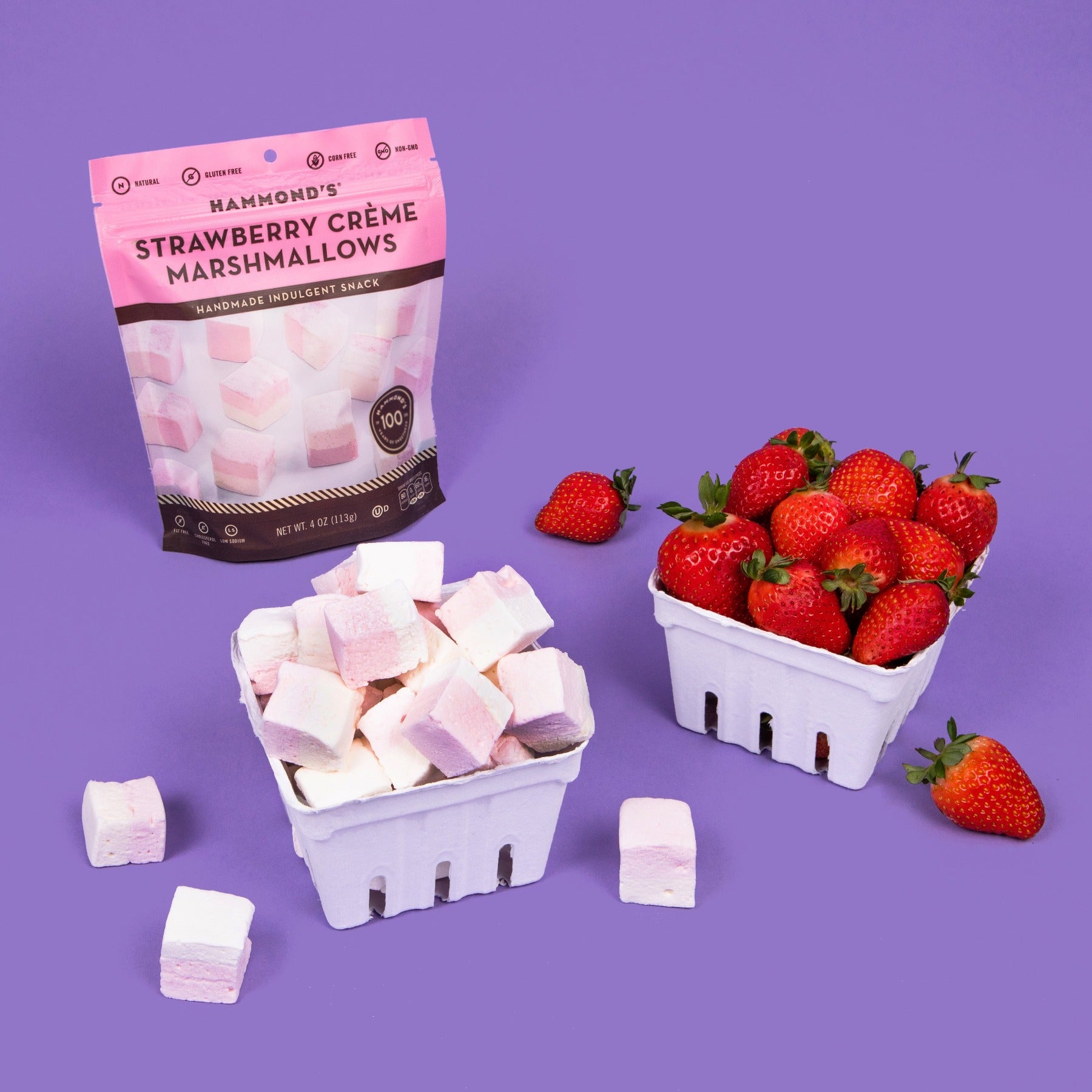 Strawberry Creme Marshmallows Glamour Shot