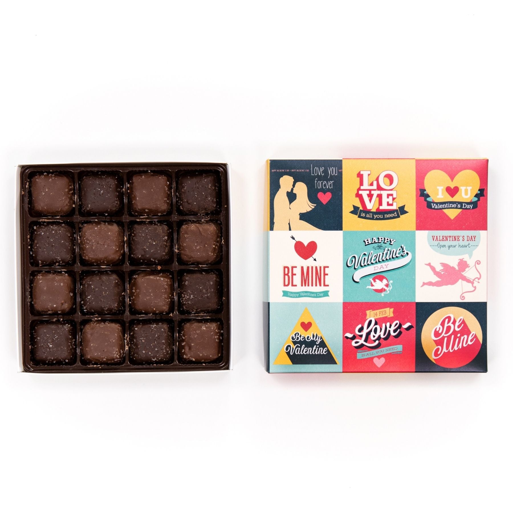 Assorted Salted Caramel Chocolate Vintage Box