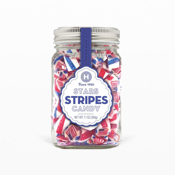Stars and Stripes Art Candy Mason Jars