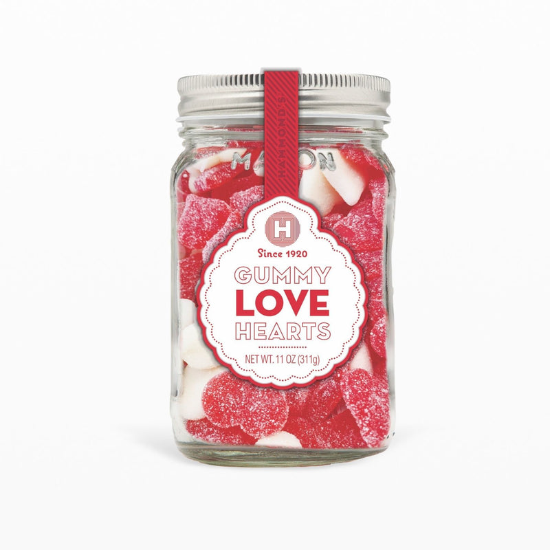 Love Heart Gummies Mason Jar
